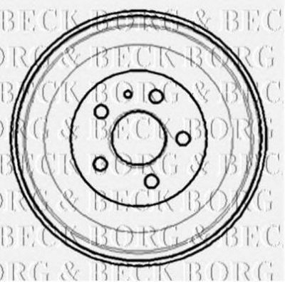 BORG & BECK bbr7100 -  Тормозной барабан